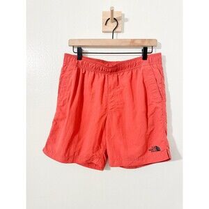 The North Face Board Shorts Mens Medium Adult Orange Swimwear Lined Summer